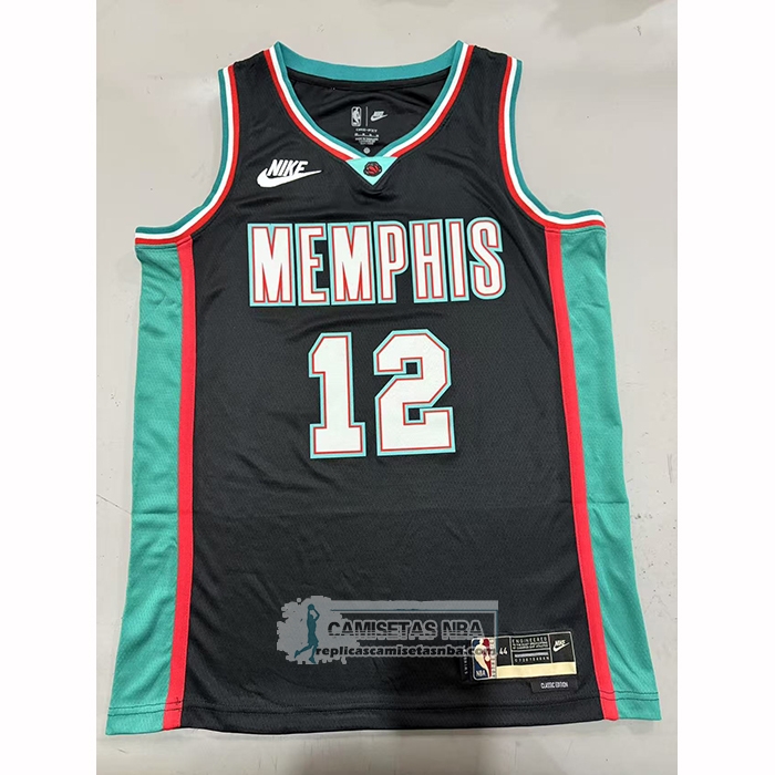 Camiseta Memphis Grizzlies Ja Morant NO 12 Classic 2025-26 Negro